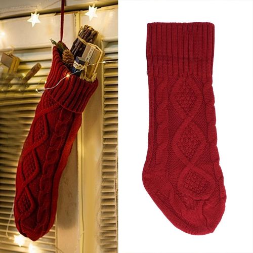  Zerodis Christmas Stocking, Christmas Tree Stocking Elastic Large Beautiful Soft for Doors for Wall for Fireplace