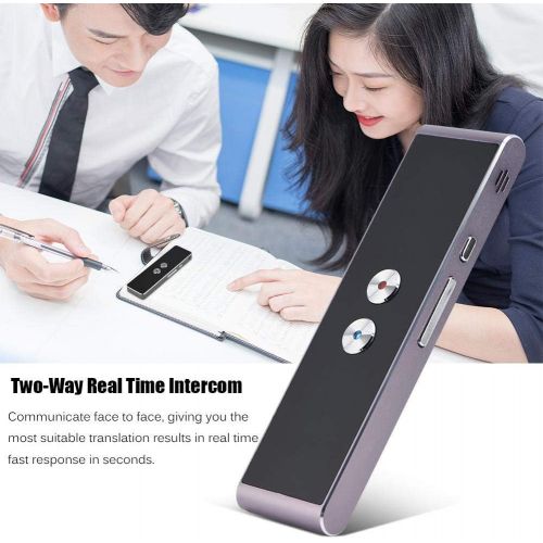  [아마존베스트]Zerone T8 Smart Language Translator, 2.4G Bluetooth Real Time Multi-Language Voice Translator Device Support Chinese English French Japanese Spanish Russian Romania for Learning Travel Me