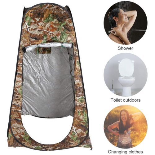  Zerone Outdoor Toilet Shower Tent Up Tent Shelter Sun Shelter Camp Toilet Changing Dressing Room