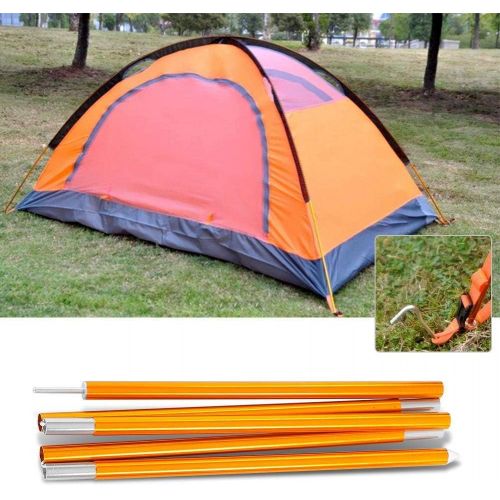  Zerone Sunshelter Support Rods Tent Poles for Tarp, Canopy Aluminum Alloy Tent Pole Bars Awning Frames Kit for Camping Backpacking,Lightweight Replacement Tent Poles