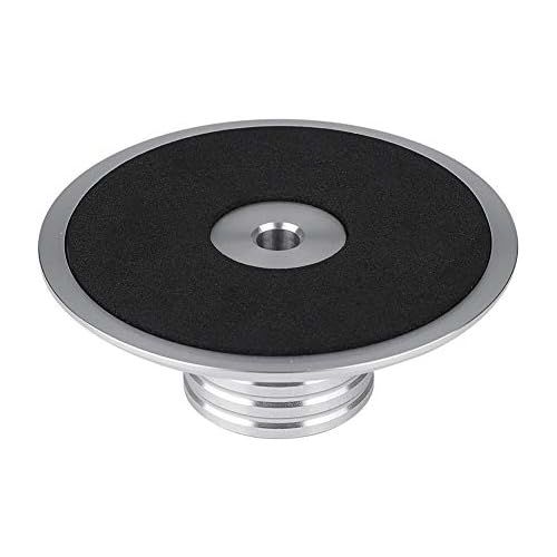  Zerone Record Weight Clamp LP Vinyl Turntables Metal Disc Stabilizer for Player, CD Player, Chassis, Speakers Reolacemnet (Black)(Silver)