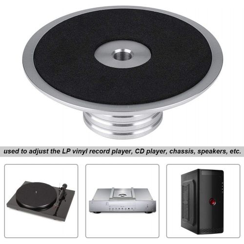  Zerone Record Weight Clamp LP Vinyl Turntables Metal Disc Stabilizer for Player, CD Player, Chassis, Speakers Reolacemnet (Black)(Silver)