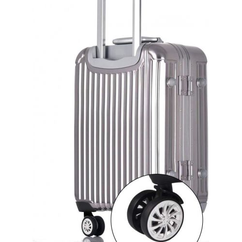  Zerone Luggage Suitcase Wheels,Swivel Wheel Replacement Luggage Travel Suitcase Wheels Plastic Bearings Repair Set for Luggage Kits Pack of 2