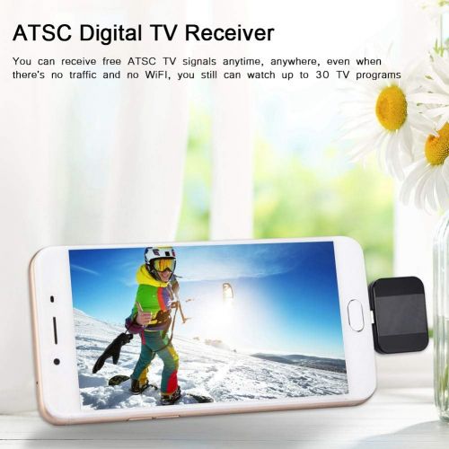  [아마존베스트]Zerone TV Signal Receiver, ATSC Digital TV Receiver Wireless HD TV Stick Micro USB for Android Phone/Tablet PC/Notebook