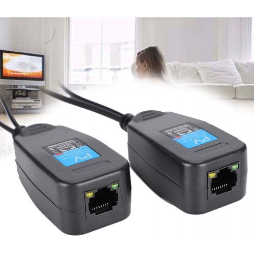  [아마존베스트]Zerone 1 Pair Passive CCTV Coax BNC Video Power Balun Transceiver to RJ45 Connector, Compatible with HD-CVI, HD-TVI, HD-AHD Signals, NTC, PAL, and SECAM Video Formats Support