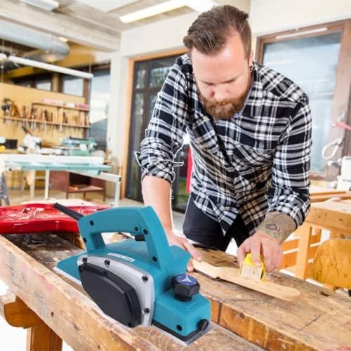  [아마존베스트]Zerone Electric Wood Planer, 1000W 3-1/4-Inch Portable Wood Planer Tool with16,000Rpm Adjustable Depth Handheld Plane for Hardwood Carpenter Woodcarver