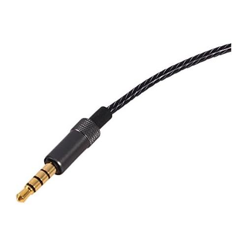  [아마존베스트]Zerone DIY Upgrade 3.5mm Headphone Cable with Microphone Stereo Audio Cable with Volume Control Audio Cable Compatible with MMCX Plug SE215 SE425 SE535