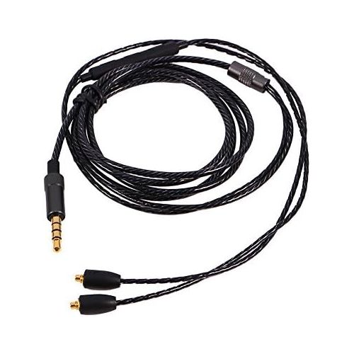  [아마존베스트]Zerone DIY Upgrade 3.5mm Headphone Cable with Microphone Stereo Audio Cable with Volume Control Audio Cable Compatible with MMCX Plug SE215 SE425 SE535