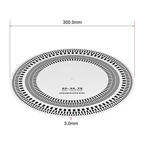  [아마존베스트]Zerone Profesional LP Vinyl Disc Calibration Disc Strobe Disc