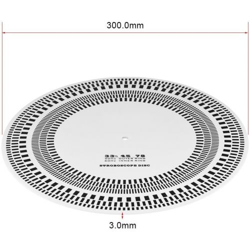  [아마존베스트]Zerone Profesional LP Vinyl Disc Calibration Disc Strobe Disc