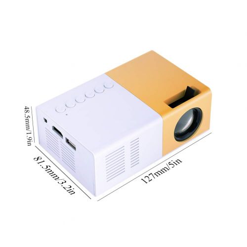  Zerone Mini Stylish Portable Home Theater LED Projector HD Support 1080P HDMI VGA Multimedia Player Home Theater for Home Entertainment(59.99)
