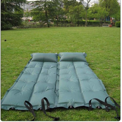  Zfusshop Sleeping Bag Sleeping Mat Outdoor Moisturizing Pad Camping Automatic Inflatable Cushion Single Double Thickening Rebound Sponge Double Nozzle Travel,Outdoors,Hotel,Hiking,