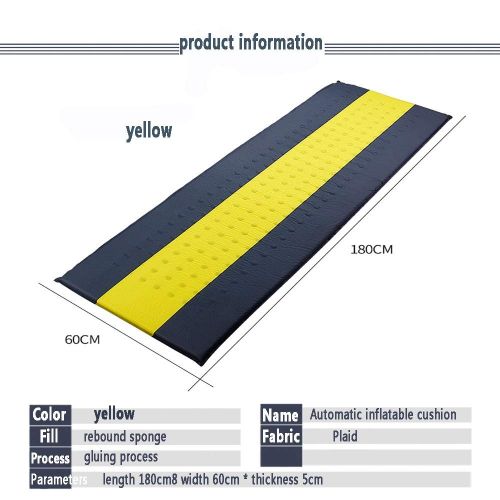  Zfusshop Sleeping Bag Sleeping Mat Single Lunch Break Pad Automatic Inflatable Cushion Tent Mat Camping Mat Thick Mattress Outdoor Mat Travel,Outdoors,Hotel,Hiking,Camping,Portable