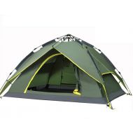 Zhangzefang 3-4 People Double Pull Rope Tent Free Build Speed Open Outdoor Camping Tent ZXCV