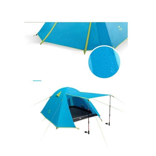  Zhangzefang Outdoor Camping Tent Aluminum Pole Rainproof Tent Embossed Waterproof Camping Tent