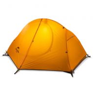 Zhangzefang Single Tent Rainproof Outdoor Ultra Light Riding Aluminum Pole Tent 20D Silicone Double Layer Anti-Storm