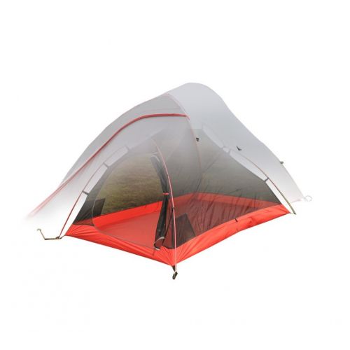  Zhangzefang Tent Outdoor Nylon Coated Double Double Aluminum Rod Rain Storm Camping Tent Single Pole Ultra Light ZXCV