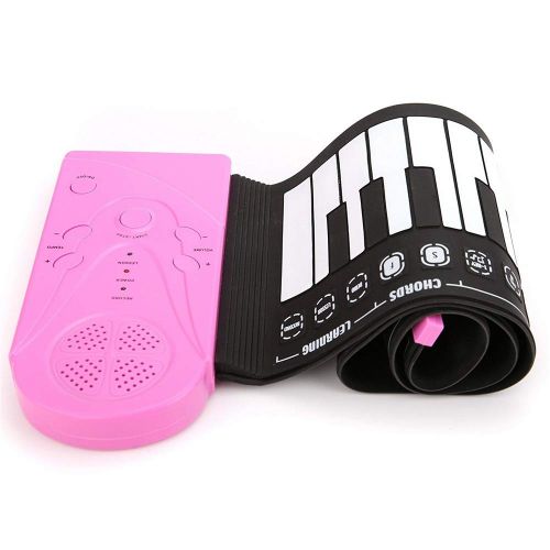  Zhao Xiemao Keys Portable Roll up Piano Portable 49 Keys Flexible Roll Up Piano Electronic Soft Keyboard Piano Silicone Rubber Keyboard ABS Plastic for Beginners