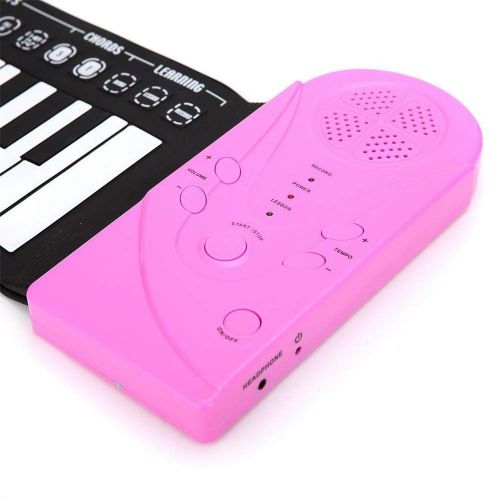  Zhao Xiemao Keys Portable Roll up Piano Portable 49 Keys Flexible Roll Up Piano Electronic Soft Keyboard Piano Silicone Rubber Keyboard ABS Plastic for Beginners