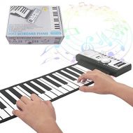 Zhao Xiemao Keys Portable Roll up Piano Foldable 61 Keys Flexible Soft Electric Digital Roll Up Keyboard Piano, Suitable for Children/Adult Beginners. for Beginners