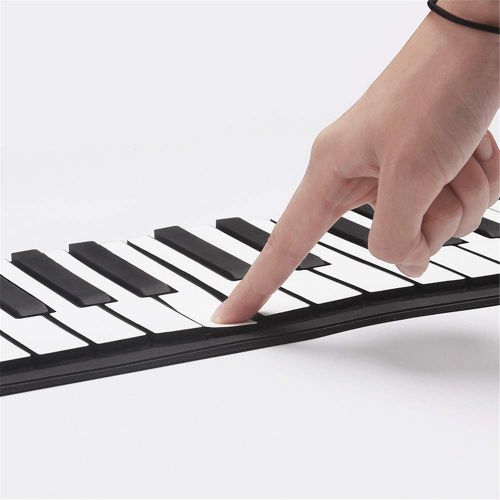  Zhao Xiemao Keys Portable Roll up Piano Foldable 61 Keys Flexible Soft Electric Digital Roll Up Keyboard Piano, Suitable for ChildrenAdult Beginners. for Beginners