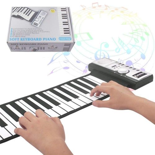  Zhao Xiemao Keys Portable Roll up Piano Foldable 61 Keys Flexible Soft Electric Digital Roll Up Keyboard Piano, Suitable for ChildrenAdult Beginners. for Beginners