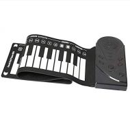 Zhao Xiemao Keys Portable Roll up Piano 49 Key Roll-up Piano Children Electronic Piano Children Keyboard Mini Volume Soft Silicone Flexible Electronic Digital Music for Beginners (