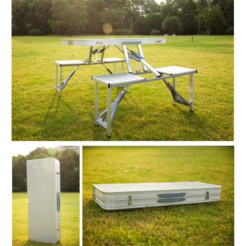  Zhaolan-Outdoors Supplies Portable Outdoor Camping Supplies Height Folding Heavy Duty Catering Trestle Party Garden Table with Chair 85cm
