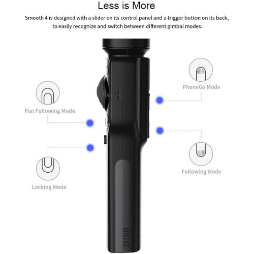  [아마존 핫딜]  [아마존핫딜]Zhi yun Zhiyun Smooth 4 Case Kit, Zhiyun Smooth Q Upgraded Version, 3 Axis Handheld Smartphone Gimbal, Focus Pull & Zoom Capability, Timelapse Expert, Object Tracking, 12h Runtime, Phonego