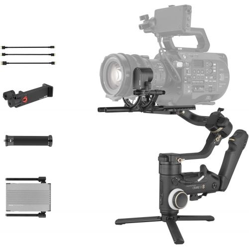  Zhiyun Crane 3S Pro Kit 3 Axis Gimbal Stabilizer for Mirrorless DSLR Cinema Cameras Camcorder for Sony Canon Panasonic Nikon Camera, Blackmagic 6K 4K, Modular Design, Max Payload 6