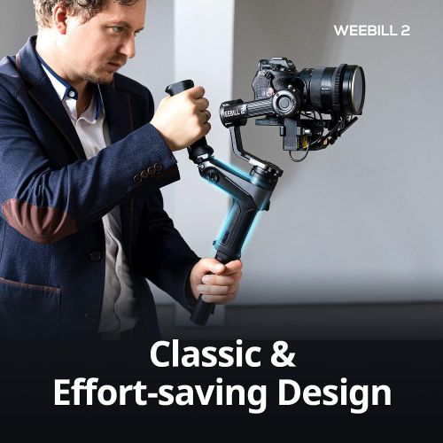  Zhiyun WEEBILL 2 Stabilizer, Standard Package Gimbal WB2 for DSLR & Mirrorless Camera Sony A7R3 A7M3 Canon 5D4 EOS R Nikon Z6 Z7 D850 Panasonic GH5 BMPCC 4K Fujifilm Sigma, 3-Axis-