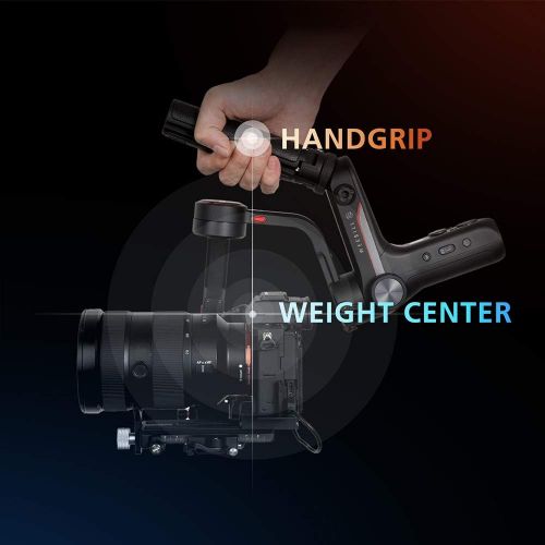  zhi yun Weebill S 3-Axis Gimbal for Mirrorless and DSLR Cameras Like Sony A7M3, 300% Improved Motor Than Zhiyun Weebill Lab A4 Compact Size 14-Hour Runtime