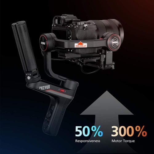  zhi yun Weebill S 3-Axis Gimbal for Mirrorless and DSLR Cameras Like Sony A7M3, 300% Improved Motor Than Zhiyun Weebill Lab A4 Compact Size 14-Hour Runtime