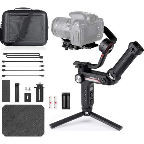  Zhiyun Weebill S w/ Carrying Case + Extra Handle Grip, Professional 3-Axis Gimbal Stabilizer for DSLR Cameras Mirrorless Compact Size / Large Payload / Long Runtime / OLED Display