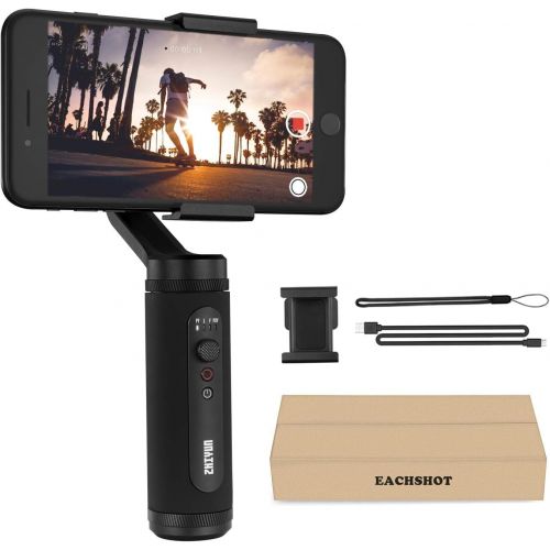  Gimbal Stabilizer for iPhone 11 Pro X XR XS Max Smartphone Vlog Youtuber Live Video Record Sport Inception Mode Face Object Tracking Motion Time-Lapse 3-Axis gyro Zhiyun Smooth Q2