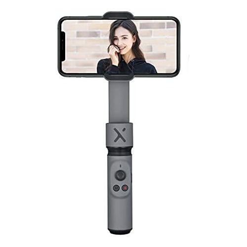  ZHIYUN Smooth-X Gimbal Stabilizer for iPhone Smartphone, Extendable Selfie Stick, Foldable Handheld iPhone Gimbal, Vlog & YouTube Video, Face/Object Tracking, Bluetooth Remote, Ges