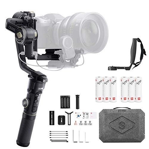  Zhiyun Crane 2S Combo Crane2S with Grip 3-Axis Handheld Gimbal Stabilizer for DSLR and Mirrorless Camera Compatible with Sony LUMIX Nikon Canon BMPCC 6K Upgraded Version zhi yun Cr