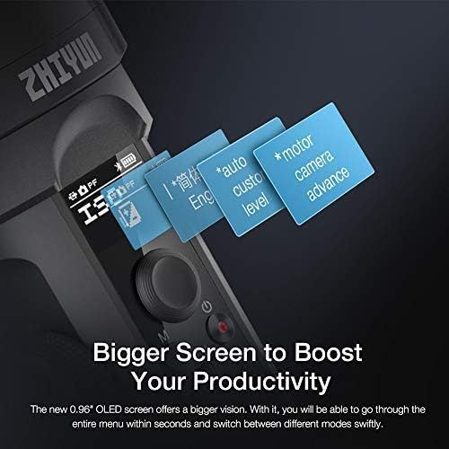  Zhiyun Crane 2S 3-Axis Handheld Gimbal Stabilizer for DSLR and Mirrorless Cameras Upgraded Focus Control Vertical Shooting (Combo Package with Dual Handle Grip and Battery Kit)