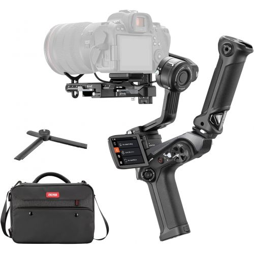  ZHIYUN Weebill 2 Combo, 3-Axis Handheld Gimbal Stabilizer for DSLR Mirrorless Cameras for Sony Nikon Canon Panasonic Lumix BMPPC 6K, Foldable 2.88” Full-Color Touchscreen, PD Fast