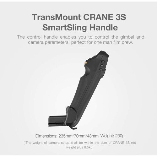  Zhi yun Transmount Crane 3S SmartSling Handle for Crane 3S