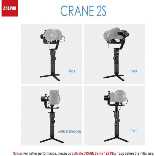  Zhiyun Crane 2S Combo 3-Axis Camera Gimbal Stabilizer for DSLR Camera Sony A6600 Nikon D850 Canon EOS 1DX Mark II Panasonic S1H BMPCC 6K,Vertical Shooting,0.96 OLED Screen,Focus Co