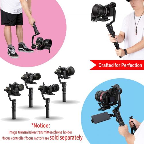  Zhiyun Crane 2S Combo 3-Axis Camera Gimbal Stabilizer for DSLR Camera Sony A6600 Nikon D850 Canon EOS 1DX Mark II Panasonic S1H BMPCC 6K,Vertical Shooting,0.96 OLED Screen,Focus Co