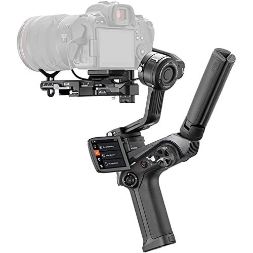  ZHIYUN Weebill 2, 3-Axis Gimbal Stabilizer for DSLR and Mirrorless Camera, Nikon Sony Panasonic Canon Fujifilm BMPCC 6K, Weebill S Upgrade 2.88” Full-Color Touchscreen, PD Fast Cha