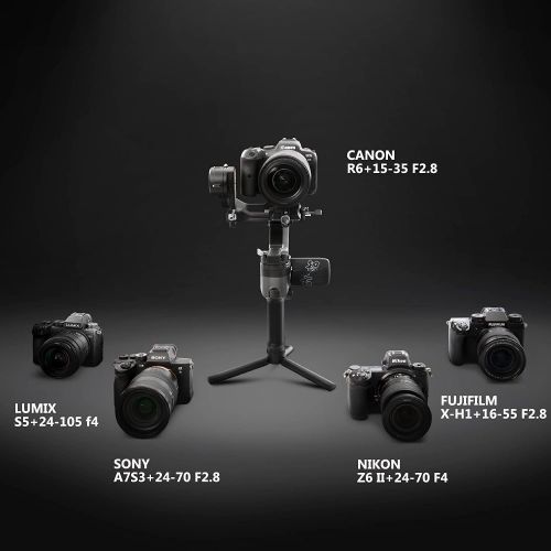  ZHIYUN Weebill 2, 3-Axis Gimbal Stabilizer for DSLR and Mirrorless Camera, Nikon Sony Panasonic Canon Fujifilm BMPCC 6K, Weebill S Upgrade 2.88” Full-Color Touchscreen, PD Fast Cha