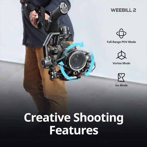  Zhiyun Weebill 2 Pro+, 3-Axis Gimbal Stabilizer for DSLR & Mirrorless Cameras 2.88 Touchscreen, W Image Transmitter AI, Focus/Zoom Control Motor 2.0 and Mastereye Visual Controller