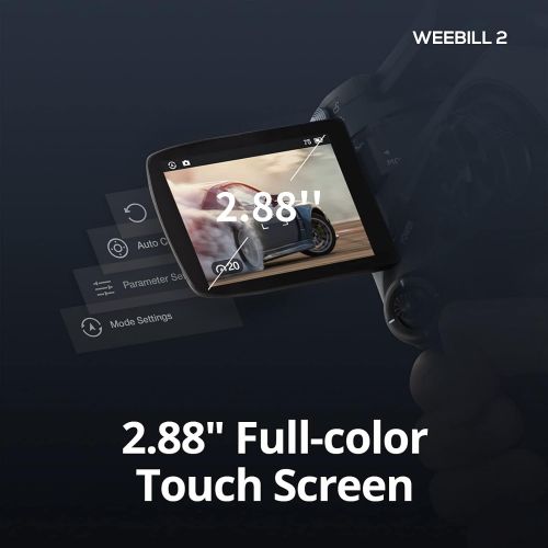  Zhiyun Weebill 2 Pro, 3-Axis Gimbal Stabilizer for DSLR & Mirrorless Cameras 2.88”Full-Color Touchscreen 24W PD Fast Charge, W Image Transmission Transmitter AI and Focus/Zoom Cont