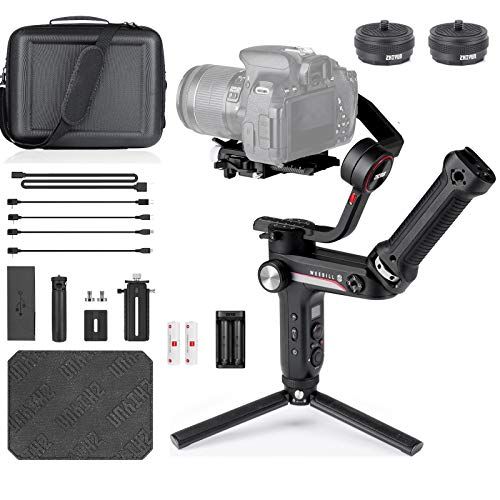  ZHIYUN WEEBILL S 3-Axis Gimbal Handheld Stabilizer for DSLR & Mirrorless Cameras + Quick Setup kit+Bag+Handle