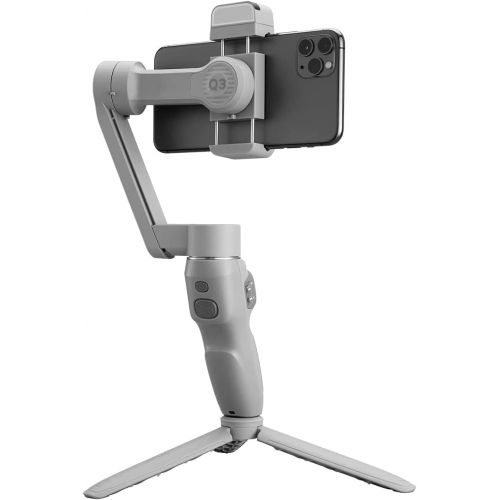  Zhiyun Smooth Q3 Gimbal stabilizer for Smartphones, Phone Gimbal with Fill Light, Tripod, 3-Axis Gimbal for iPhone 12 11 Pro Max X XR XS, Vlogging YouTube TikTok Instagram Live Vid