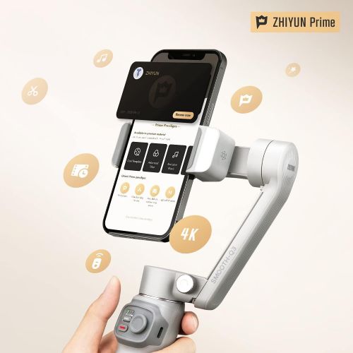  Zhiyun Smooth Q3 Combo, 3 Axis Handheld Smartphone Gimbal iPhone Stabilizer for iPhone 12 11 Pro Xs Max Xr X 8 Plus 7 6 SE Android Cell Phone Smartphone YouTube Vlog Live Video Kit