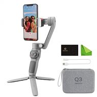 Zhiyun Smooth-Q3 Combo, 3 Axis Handheld Smartphone Gimbal iPhone Stabilizer for iPhone 12 11 Pro Xs Max Xr X 8 Plus 7 6 SE Android Cell Phone Smartphone YouTube Vlog Live Video Kit